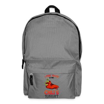 Chili Kick – Fühl dich gut - Rucksack - Mittelgrau - Vorne