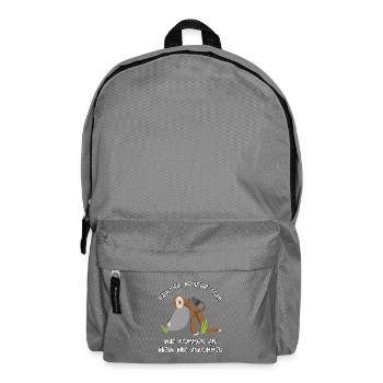 Faultier Wander Team Sloth Wandergruppe - Rucksack - Mittelgrau - Vorne