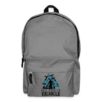 See You In Valhalla Wikinger Valknut Raben - Rucksack - Mittelgrau - Vorne