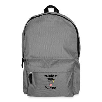 Le diplômé tire la langue. L'étudiant au - Sac à dos - gris éléphant - Devant