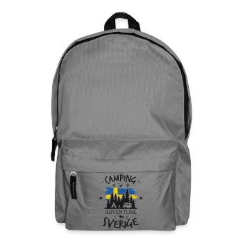 Camping Adventure Suède Sverige Design - Sac à dos - gris éléphant - Devant