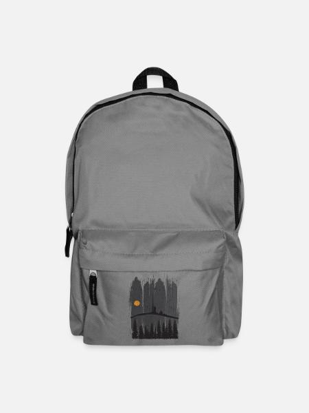 Harz Style - Brocken Wald Wandern Geschenk - Rucksack - Mittelgrau