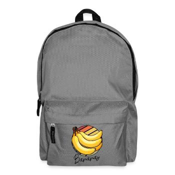Banane Pop Art Kreis - Rucksack - Mittelgrau - Vorne