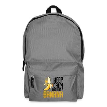 Banana Pop Art Font Graphics - Backpack - elephant grey - Front