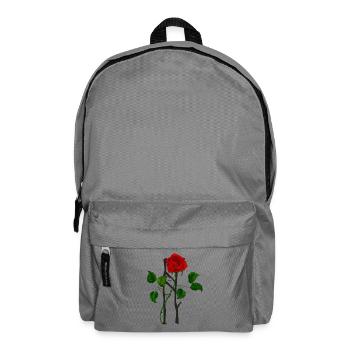 Des tentacules de rose sur la grille du forgeron - Sac à dos - gris éléphant - Devant