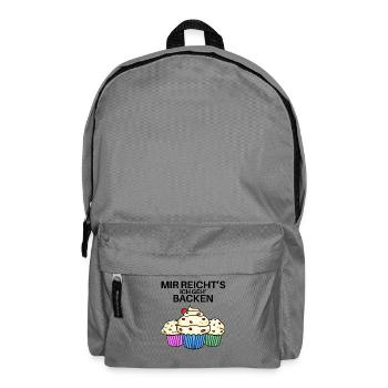 Mir reichts ich geh backen - Rucksack - Mittelgrau - Vorne
