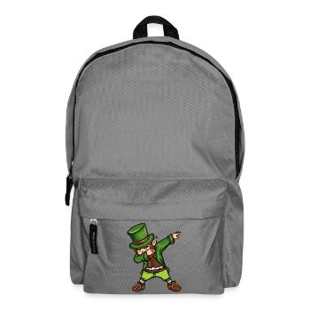 Dancing Leprechaun St. Patrick's Day Irish - Backpack - elephant grey - Front