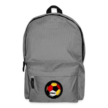 Germany Flags Soccer Illustration - Backpack - elephant grey - Front