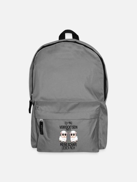 Schaf Schafe Spruch Geschenk - Rucksack - Mittelgrau