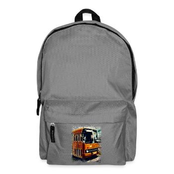 Vintage Ikarus Bus - Rucksack - Mittelgrau - Vorne