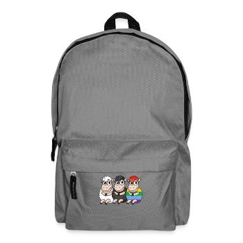 Schwarzes Schaf - Regenbogen Schaf - Rucksack - Mittelgrau - Vorne