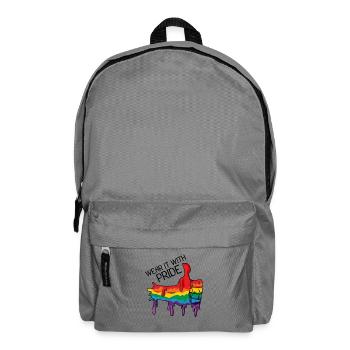 Gay Pride Geschenk - Rucksack - Mittelgrau - Vorne