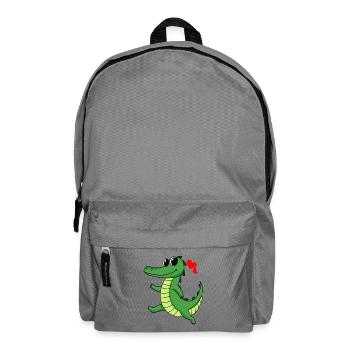 Crocodile - Backpack - elephant grey - Front