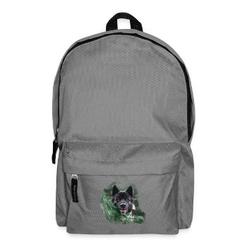 Dog Dog Dog Head Akita Inu Dog Lovers - Backpack - elephant grey - Front
