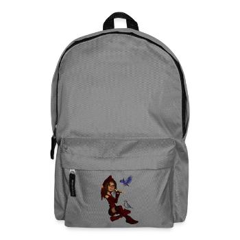 Little fairy with birds - Backpack - elephant grey - Front