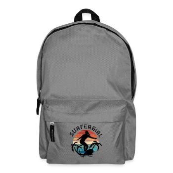 Surfer Girl Retro - Rucksack - Mittelgrau - Vorne