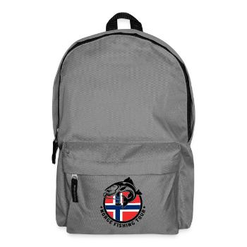 Norwegen Angeln Fischen Angler - Rucksack - Mittelgrau - Vorne