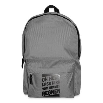 Himmelregen Mit Spruchgestaltung - Rucksack - Mittelgrau - Vorne
