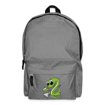 Serpent avec bébé serpent - Sac à dos - gris éléphant - Devant