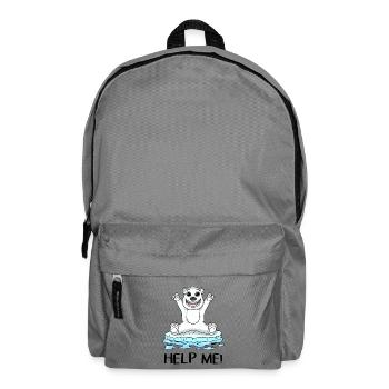 Klimaschutz Klima - Rucksack - Mittelgrau - Vorne