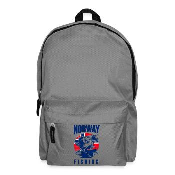 Norway Fishing Fishing Angler - Backpack - elephant grey - Front