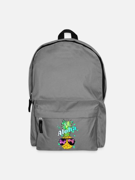 coole Ananas Aloha - Rucksack - Mittelgrau