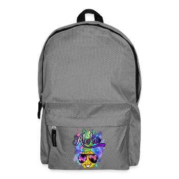 funny pineapple cool and colorful - Backpack - elephant grey - Front