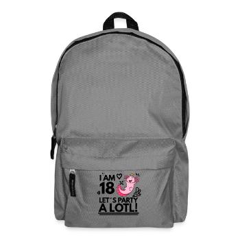 18. Geburtstag Axolotl Ich Bin 18 - Rucksack - Mittelgrau - Vorne