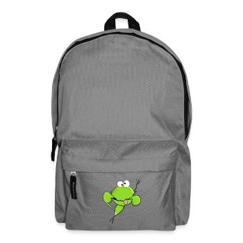 Cheeky Quak Frog I Frog Cartoon MODARTIS - Backpack - elephant grey - Front
