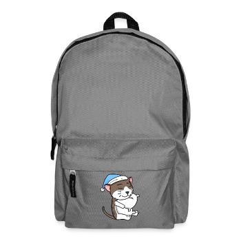 Cat cat breed American Wirehair - Backpack - elephant grey - Front