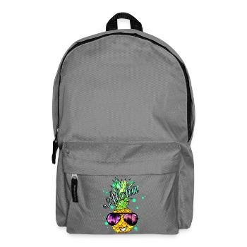 Ananas Aloha avec des éclaboussures de peinture - Sac à dos - gris éléphant - Devant
