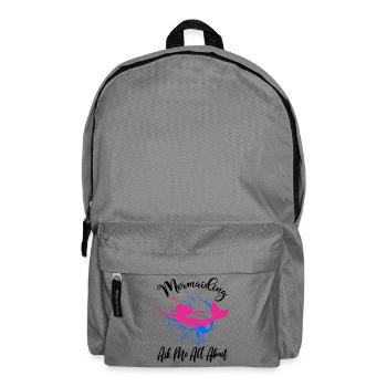 Ask Me All About Mermaiding Mermaid Themed Swimmin - Backpack - elephant grey - Front