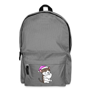 Cat cat breed American Wirehair - Backpack - elephant grey - Front