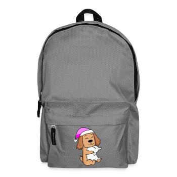 Hund Hunderasse English Cocker Spaniel - Rucksack - Mittelgrau - Vorne