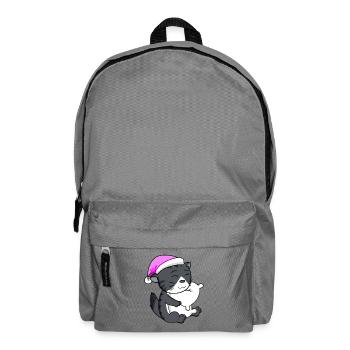 Katze Katzenrasse Norwegische Waldkatze - Rucksack - Mittelgrau - Vorne