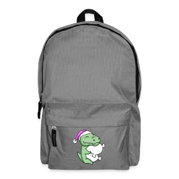 Crocodile avec oreiller et bonnet de couchage - Sac à dos - gris éléphant - Devant