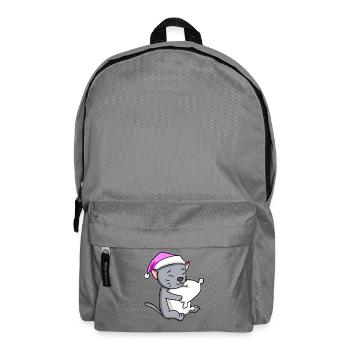 Katze Katzenrasse Korat - Rucksack - Mittelgrau - Vorne