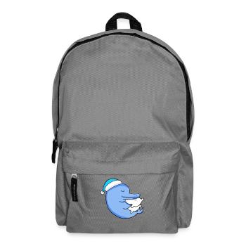 Dolphin with pillow and sleeping cap - Backpack - elephant grey - Front