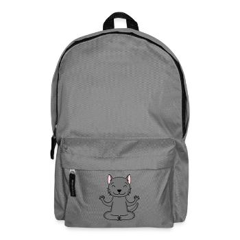 Yoga Cat Cat Owner Korat - Backpack - elephant grey - Front