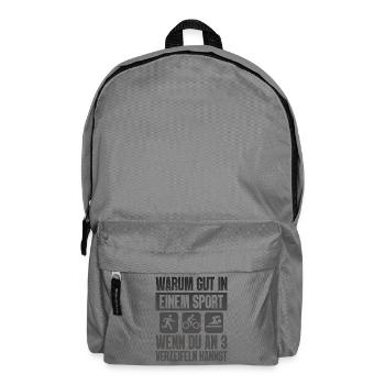 Warum Gut In Einem Sport Triathlon - Rucksack - Mittelgrau - Vorne