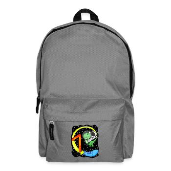 Jeune astronaute dinosaure de 7 ans - Sac à dos - gris éléphant - Devant