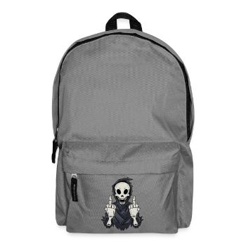 Grim Reaper montre le majeur - Sac à dos - gris éléphant - Devant