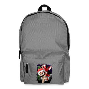 gruseliger Lebkuchen - Rucksack - Mittelgrau - Vorne