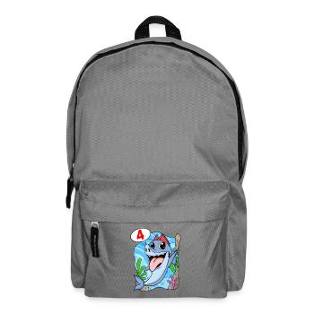 Shark Fish Shark Pirate 4 years old Boy - Backpack - elephant grey - Front