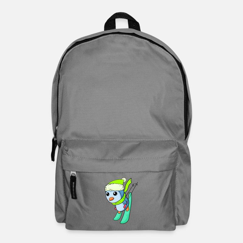 Pinguin Ski Winter Skifahren - Rucksack - Mittelgrau