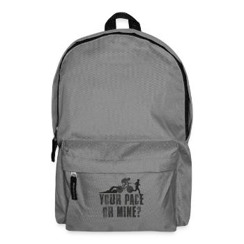 Your Pace Or My Triathlon - Backpack - elephant grey - Front