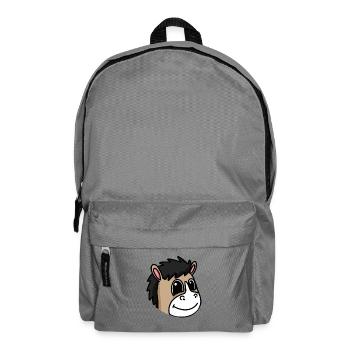 Horse Head Horse Horses - Backpack - elephant grey - Front