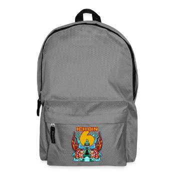 Kinder 6.Geburtstag ich bin 6 Jahre Junge Pirat - Rucksack - Mittelgrau - Vorne