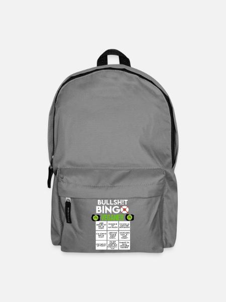 BINGO BULLSHIT VEGANER VEGAN - Rucksack - Mittelgrau