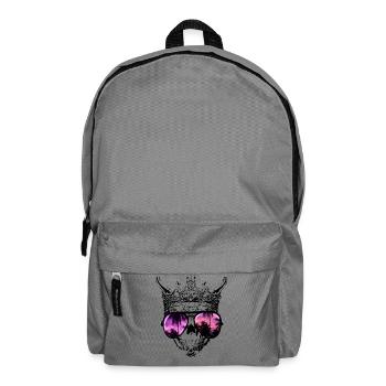 Hipster Skull King - Backpack - elephant grey - Front
